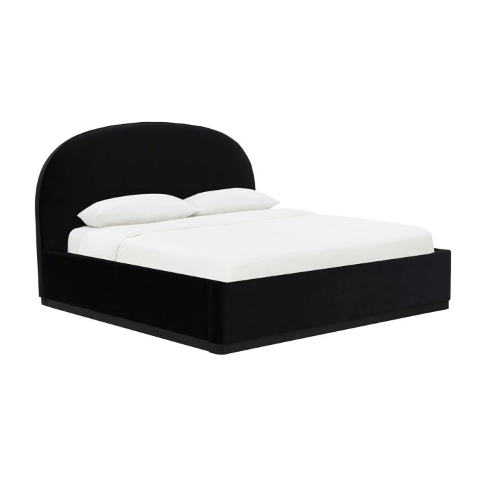 Marlow Black Velvet King Bed