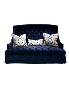 Deuce Navy Tufted Sofa
