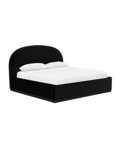 Marlow Black Velvet King Bed