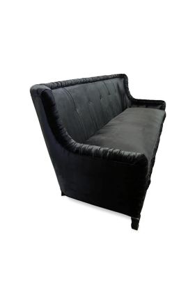 Devon Black Velvet Sofa