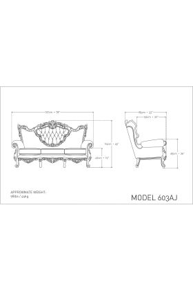 Victorian Sofa | Custom | 603A