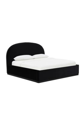 Marlow Black Velvet King Bed