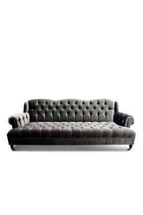 Smith Slate Velvet Sofa
